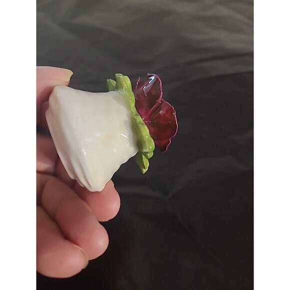 Vtg Aynsley Fine Bone China  Salt/peper Set “Rare Burgundy” - Picture 6 of 8